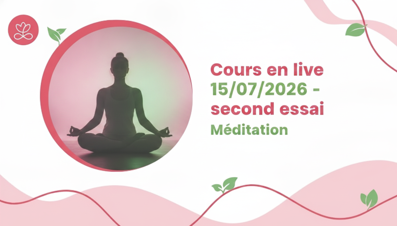 Cours en live 15/07/2026 - second essai